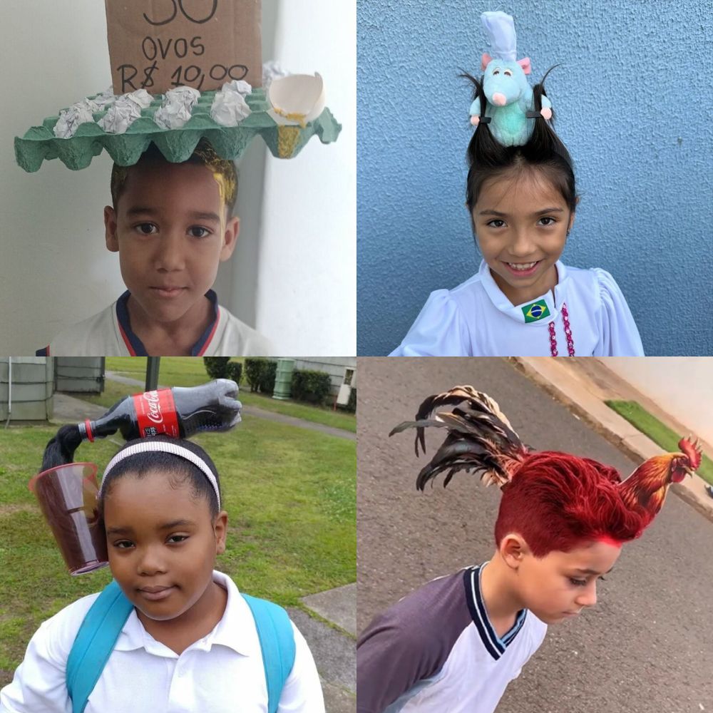 Dia do Cabelo Maluco na escola