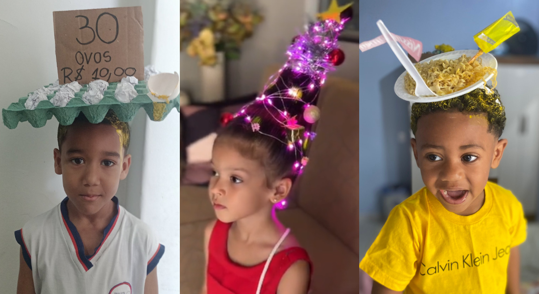 Semana do Cabelo Maluco na escola