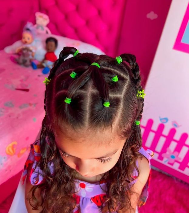 penteado infantil princesinha