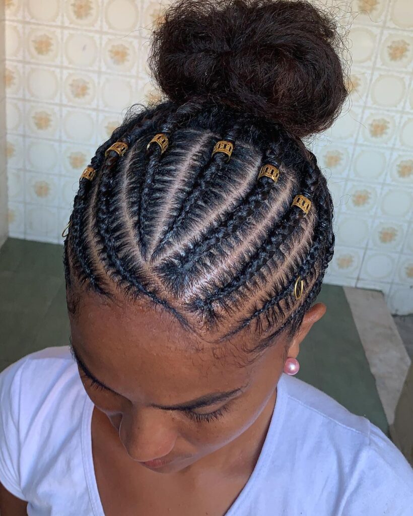penteado afro com jumbo