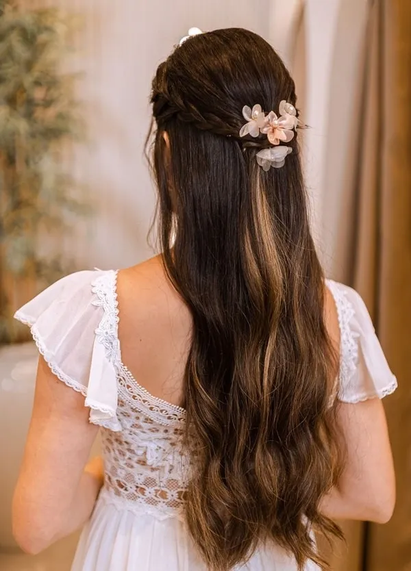 acessórios para cabelo de noiva civil solto