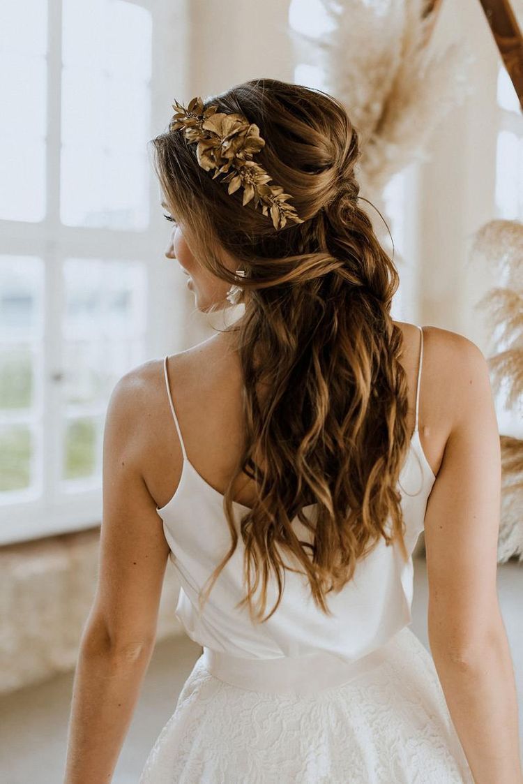 penteado noiva semi preso romântico