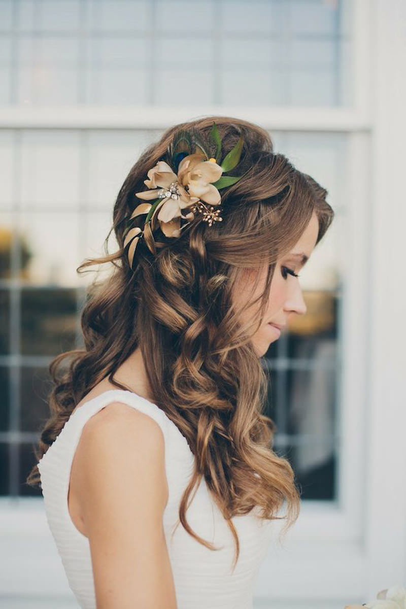 penteado noiva semi preso lateral