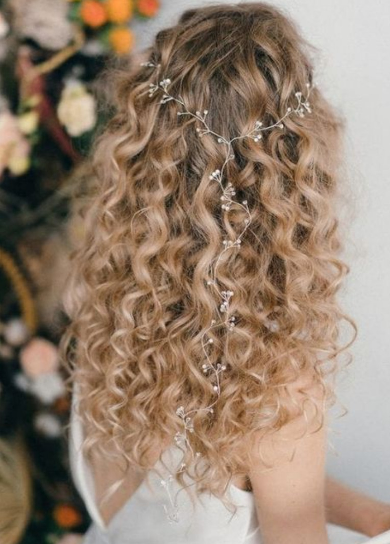 acessórios para cabelo de noiva solto