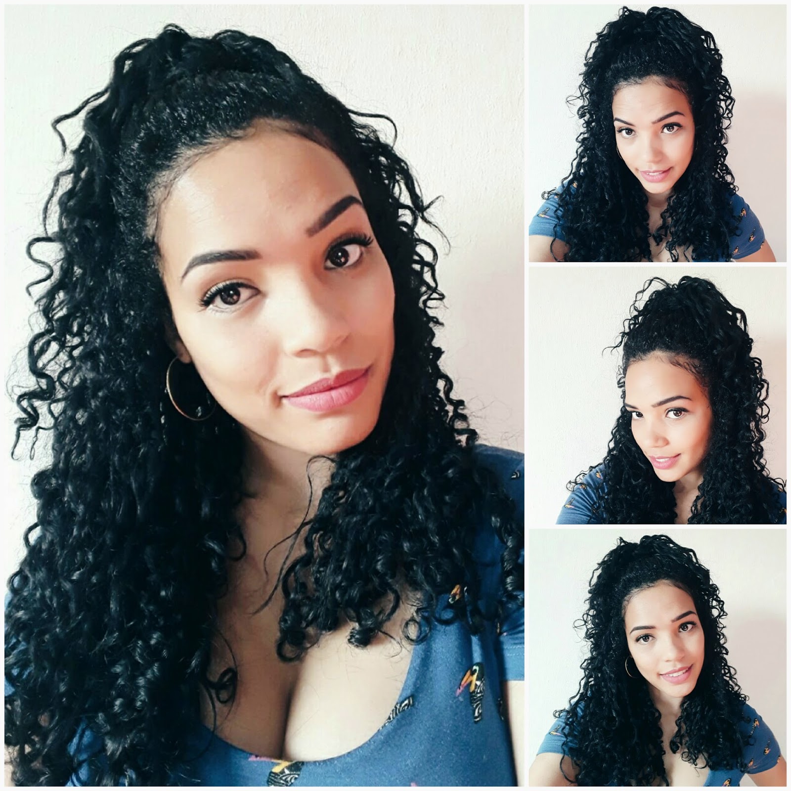 penteados fáceis cabelo cacheado