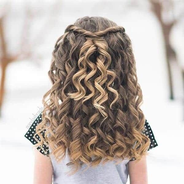 penteado infantil cabelo cacheado rápido