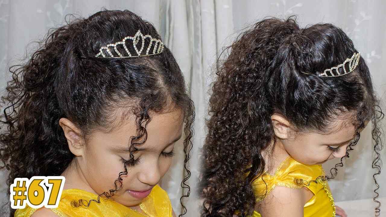 penteados fáceis para cabelo crespo infantil