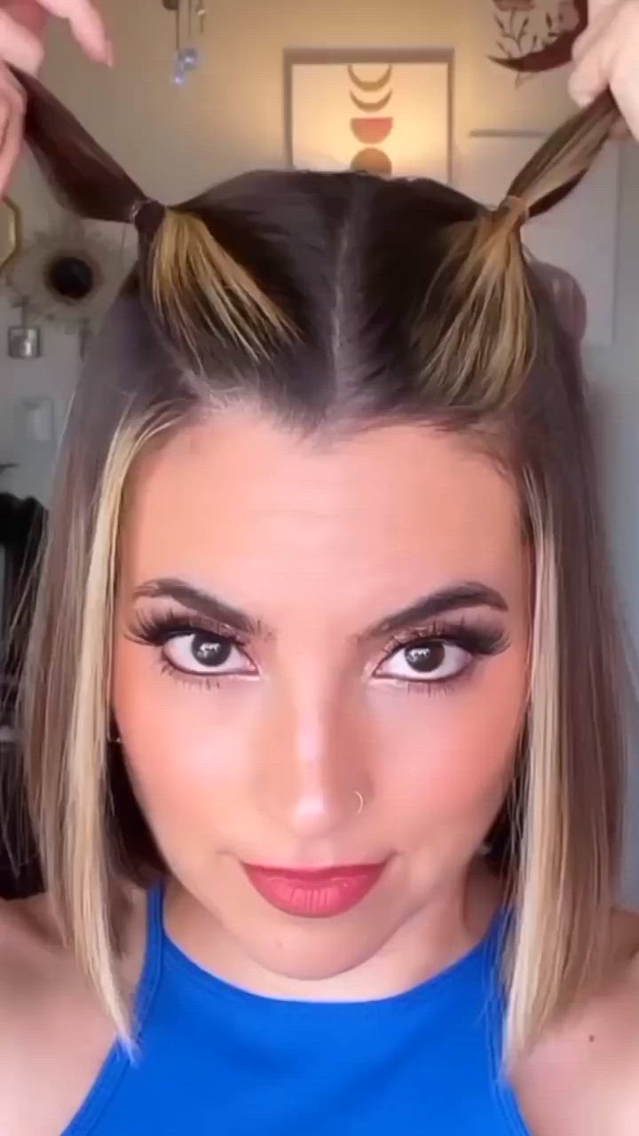 penteados rápidos cabelo curto liso
