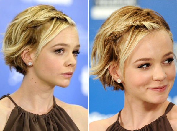 penteados rápidos cabelo curto liso