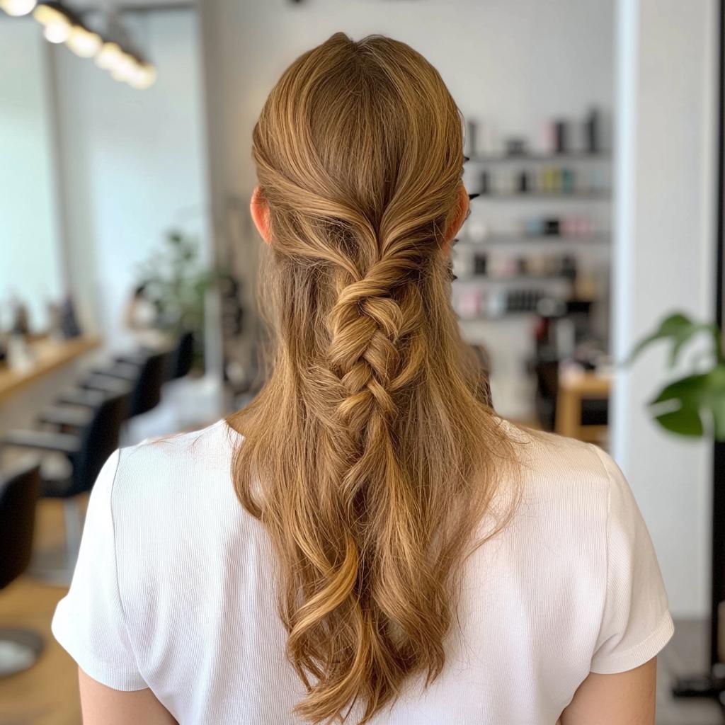 penteados para cabelo liso festa