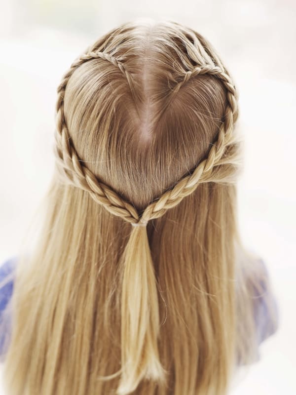 penteados para festa cabelo liso infantil