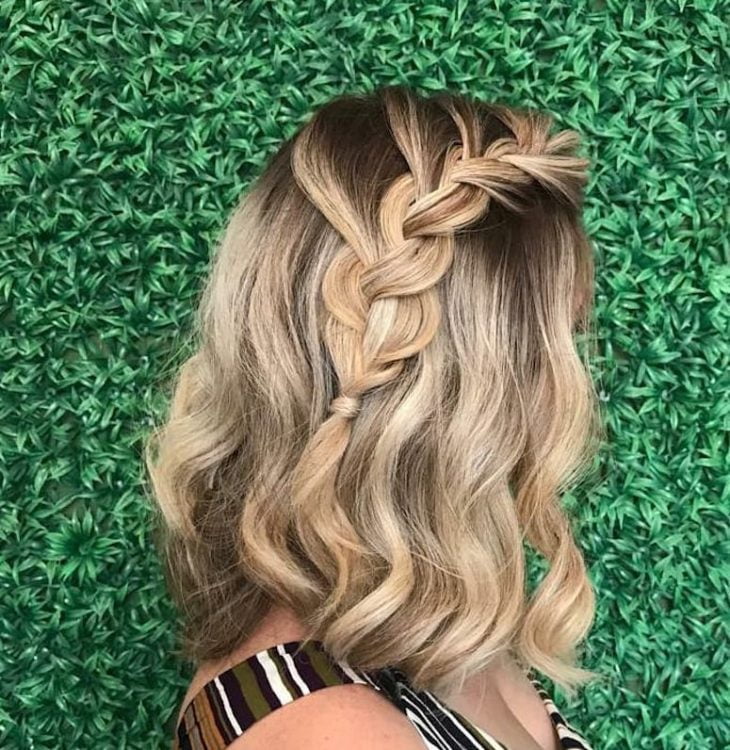 penteado cabelo médio solto