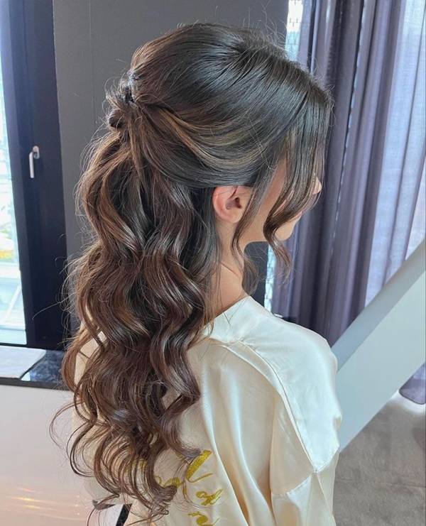 penteado para casamento simples