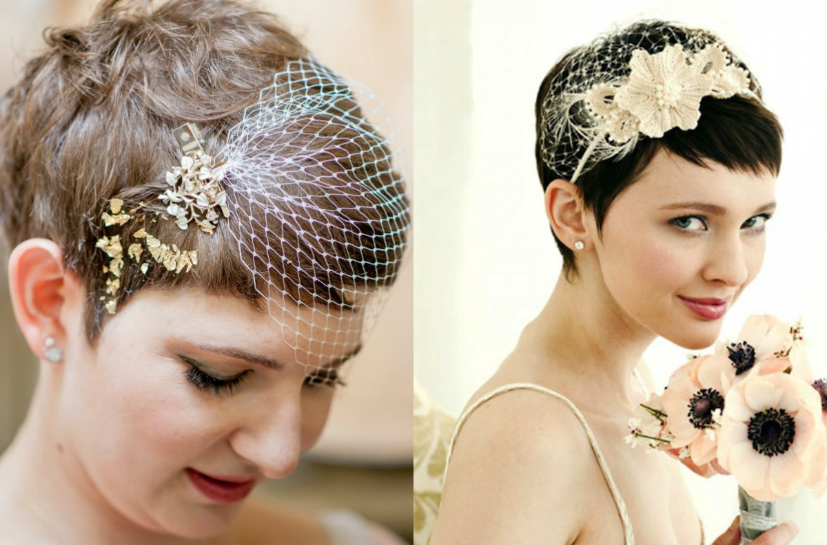 penteado casamento cabelo curto com acessório