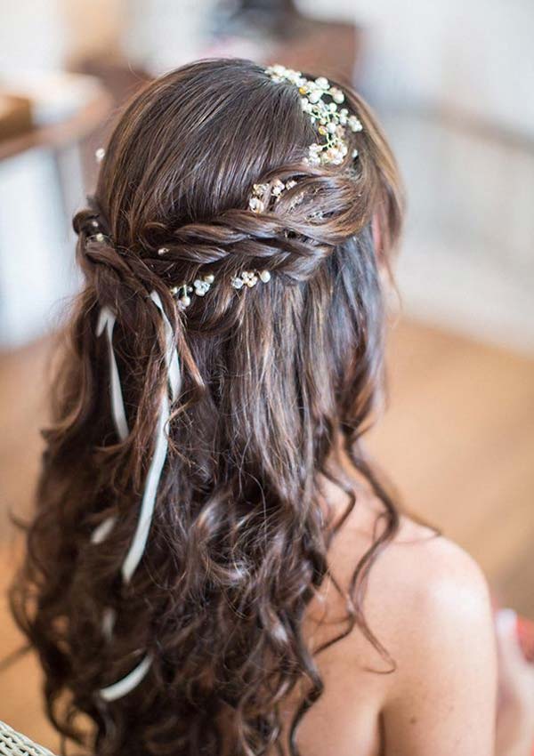 penteado para criança em casamento