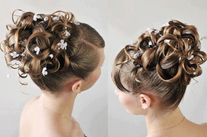 penteado daminha casamento dia