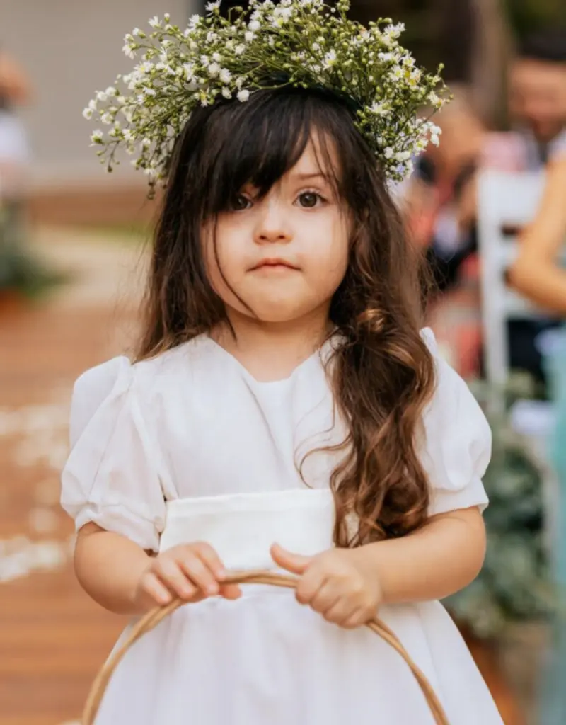 penteado daminha casamento dia