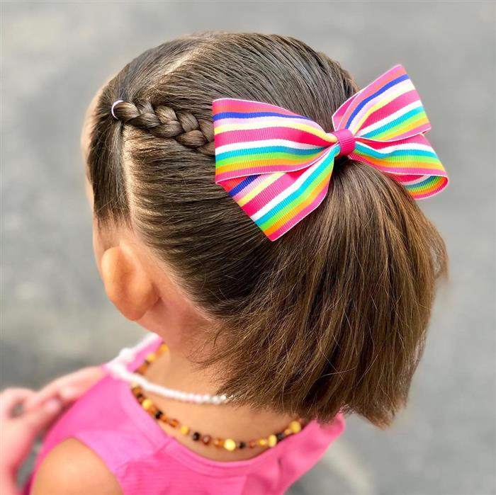 penteado fácil para escola