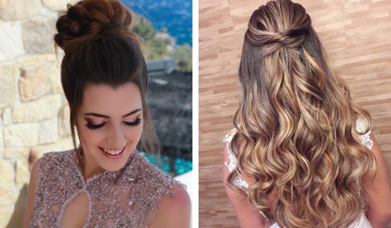 penteado para casamento à noite