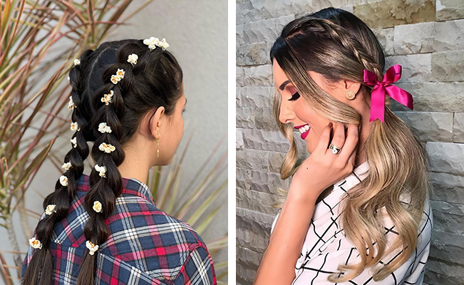 penteado junino cabelo curto