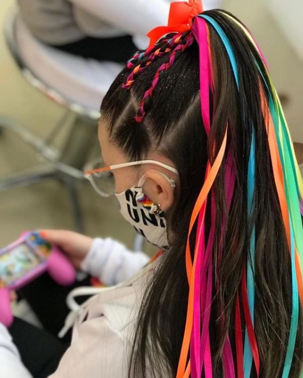penteado junino infantil