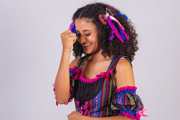 penteado festa junina cabelo curto infantil