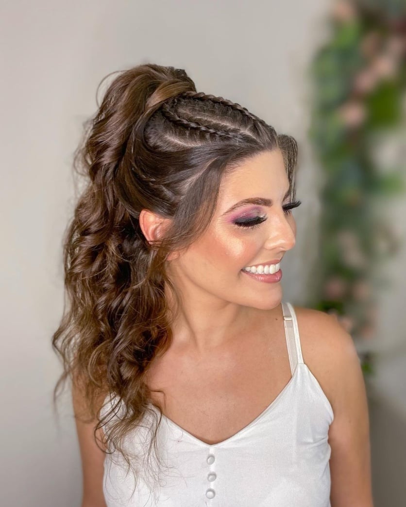 penteado formatura com coque