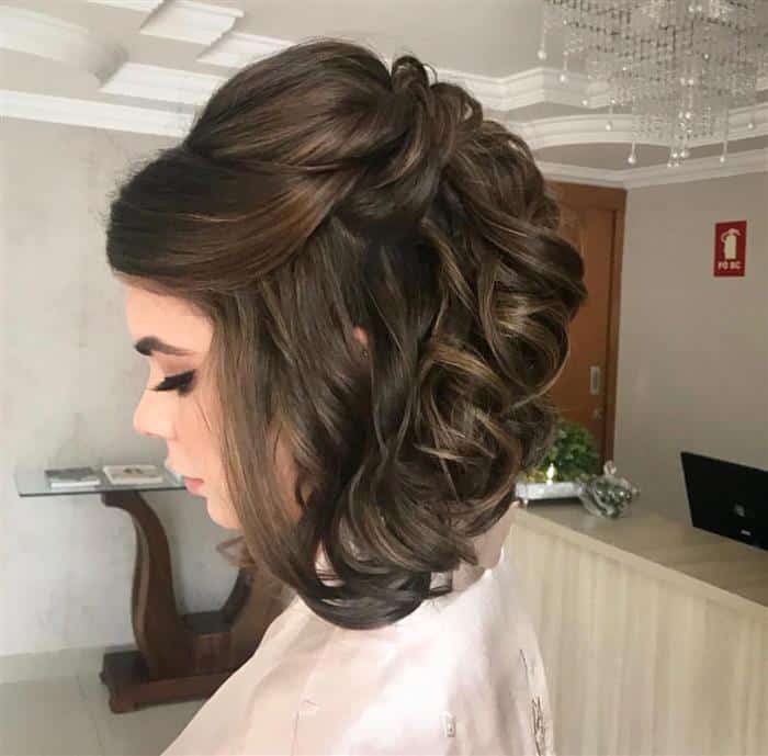 penteado formatura com rabo de cavalo