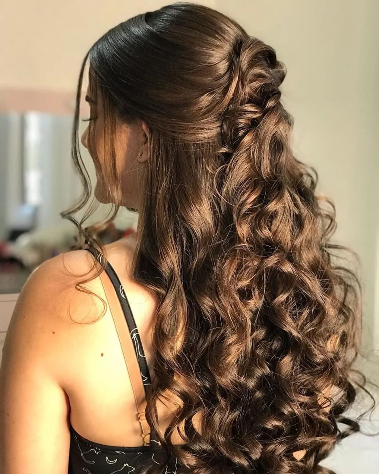 penteado formatura cabelo cacheado