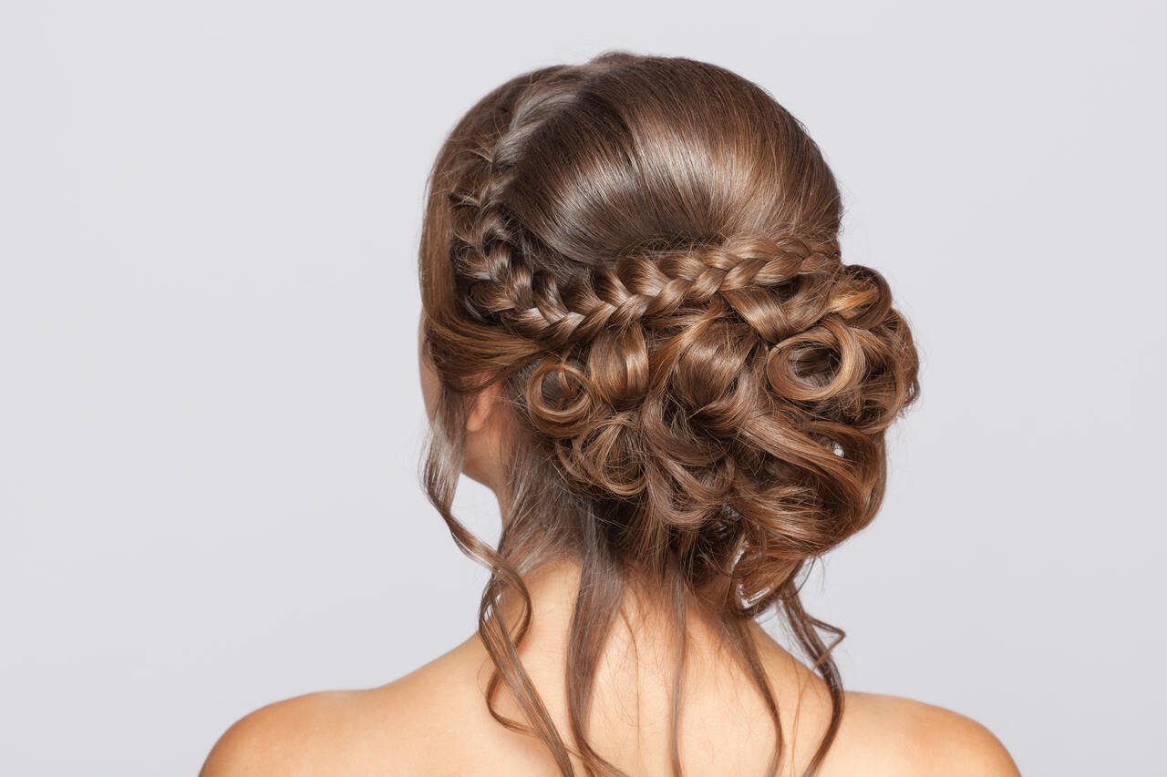 penteado formatura simples