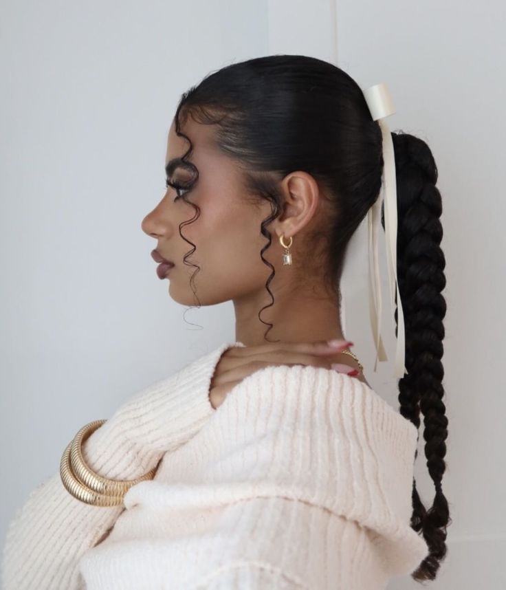 penteados para cabelo liso escola
