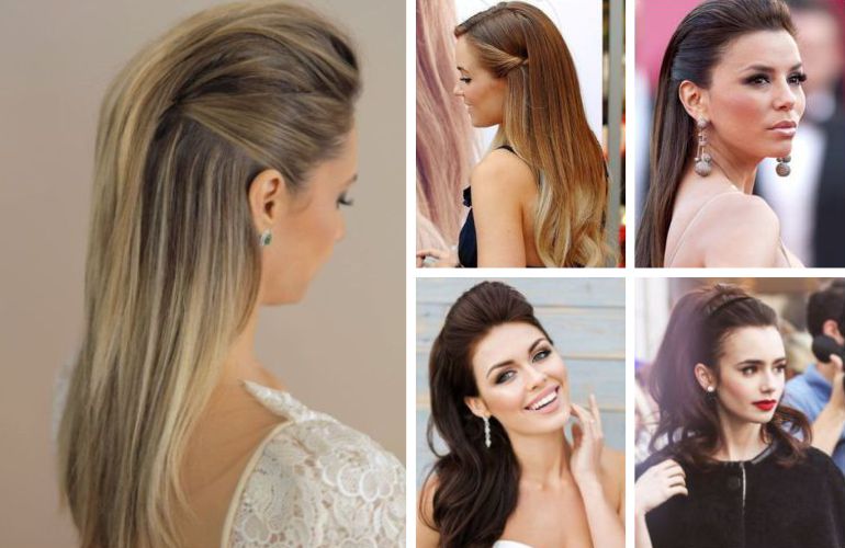 penteado para madrinha cabelo liso