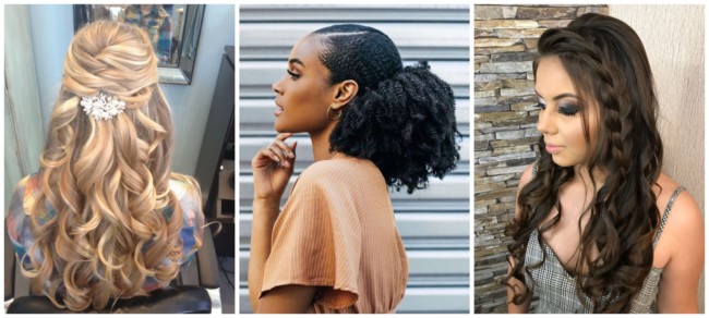 penteado para casamento cabelo crespo curto madrinha