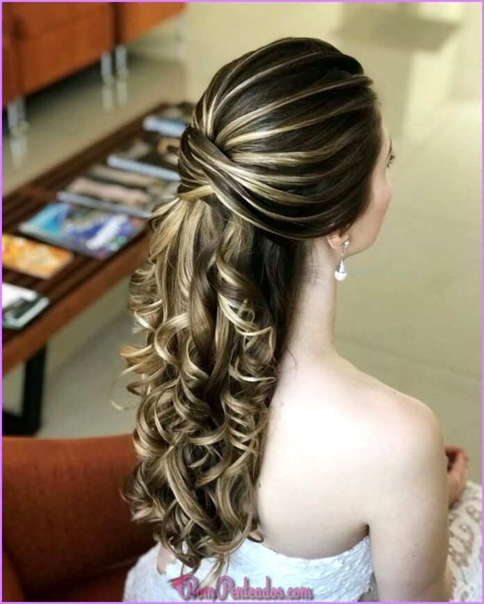 penteado mãe do noivo cabelo solto ondas