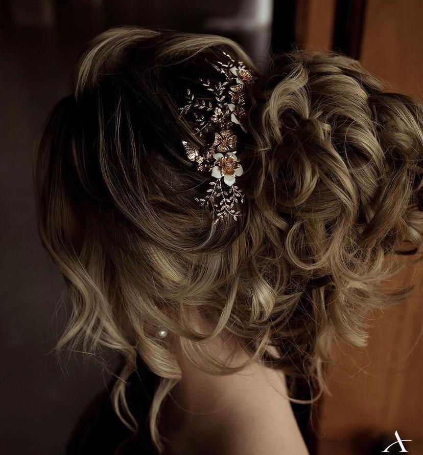 penteado noiva romântico