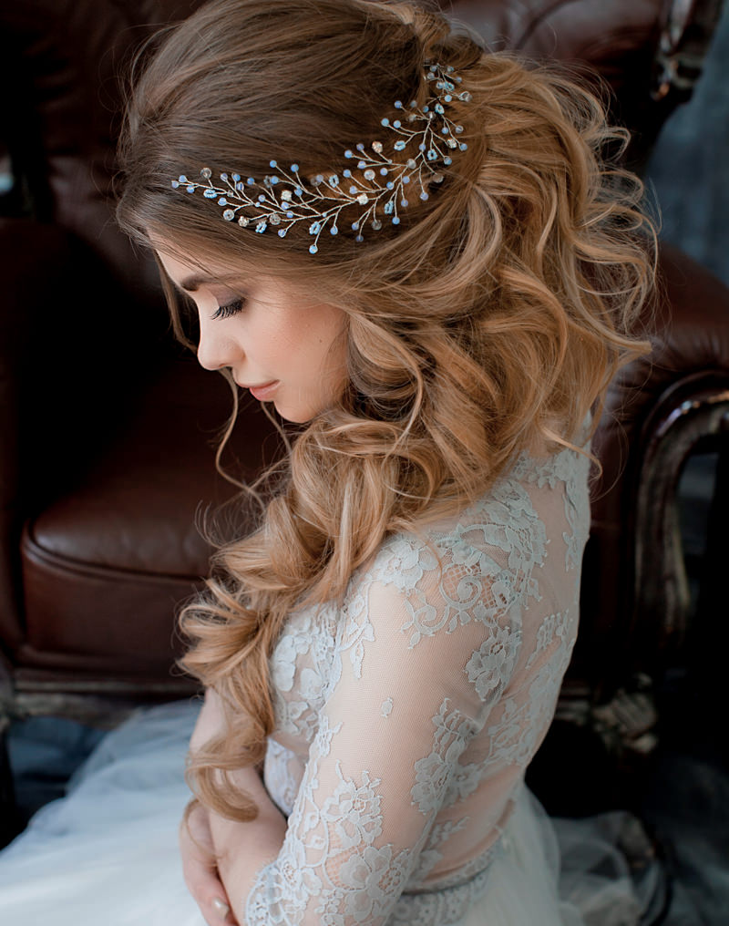 penteado noiva semi preso