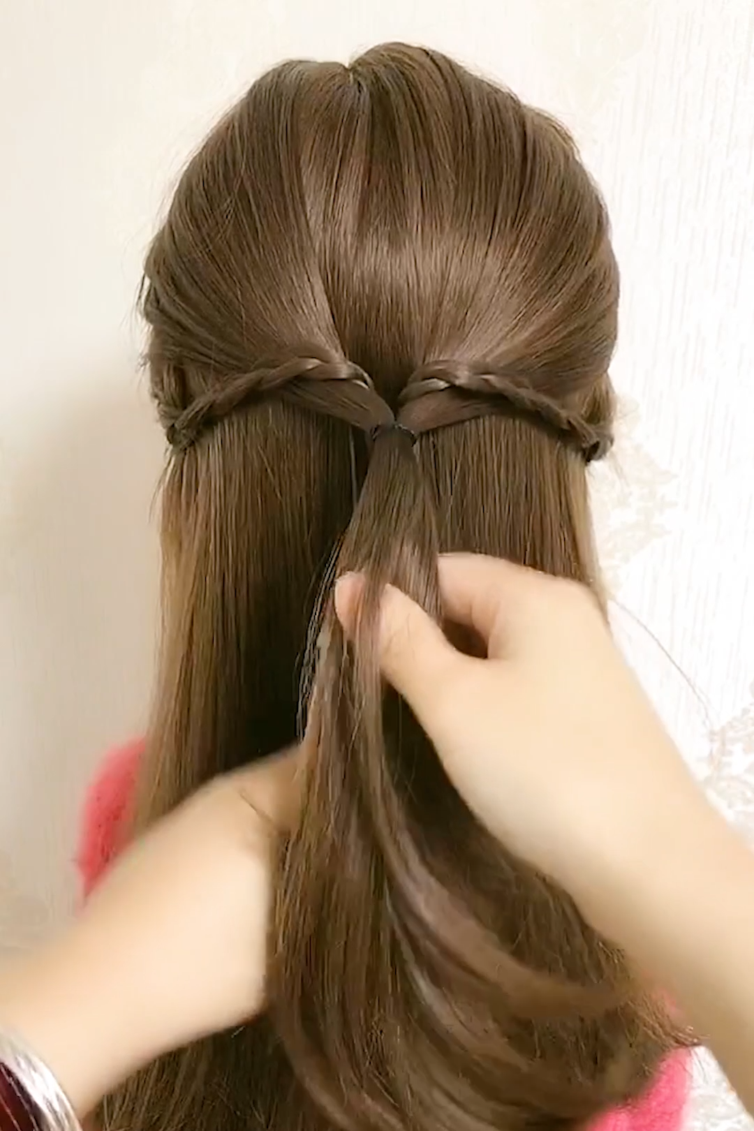 penteado primeira comunhão cabelo médio