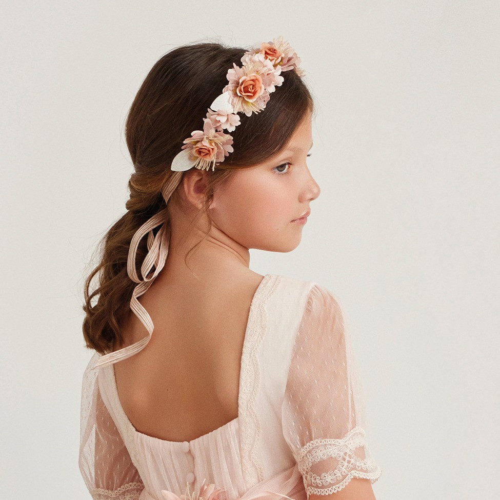 penteado primeira comunhão trança