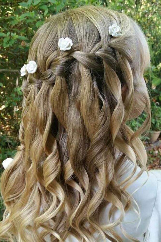 penteado primeira comunhão menina