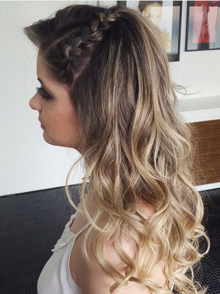 penteado para evento com cabelo fino