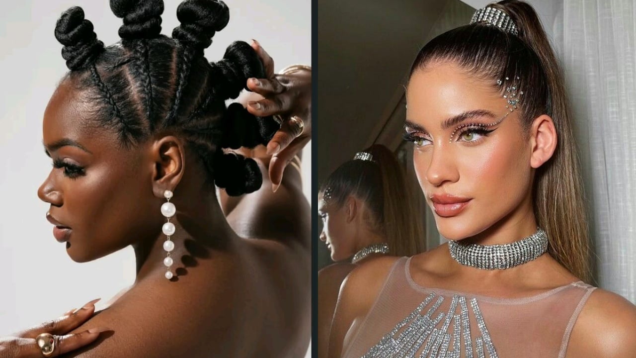 penteados presos para cabelo curto