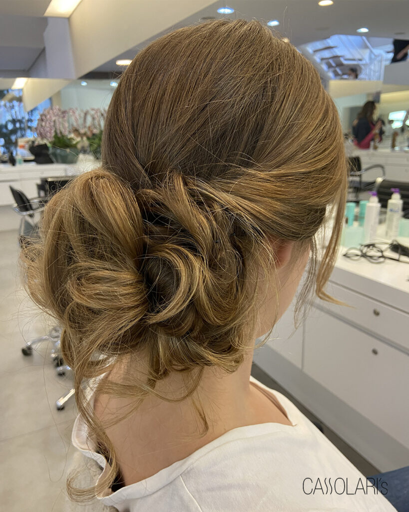 penteado semi preso para noiva