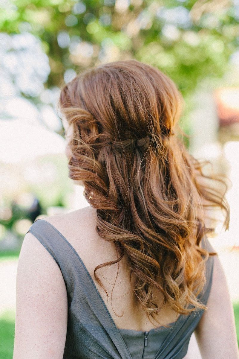 penteado semi preso com acessório