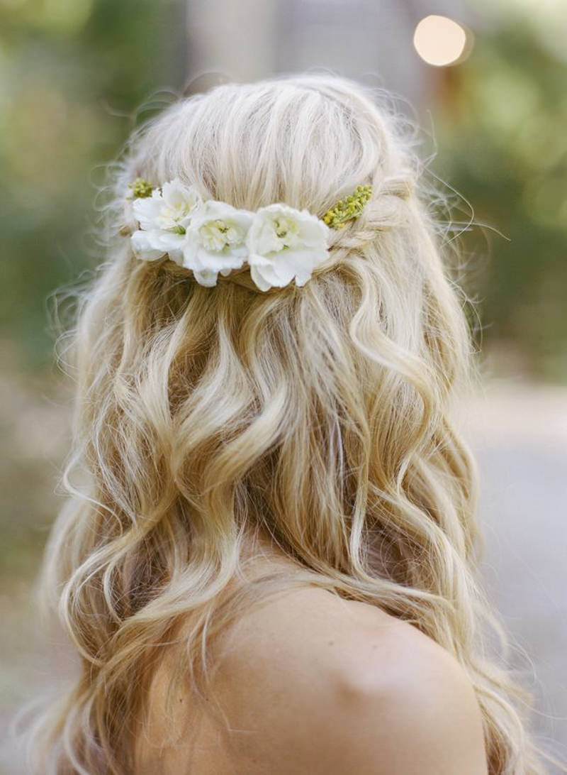 penteado meio preso