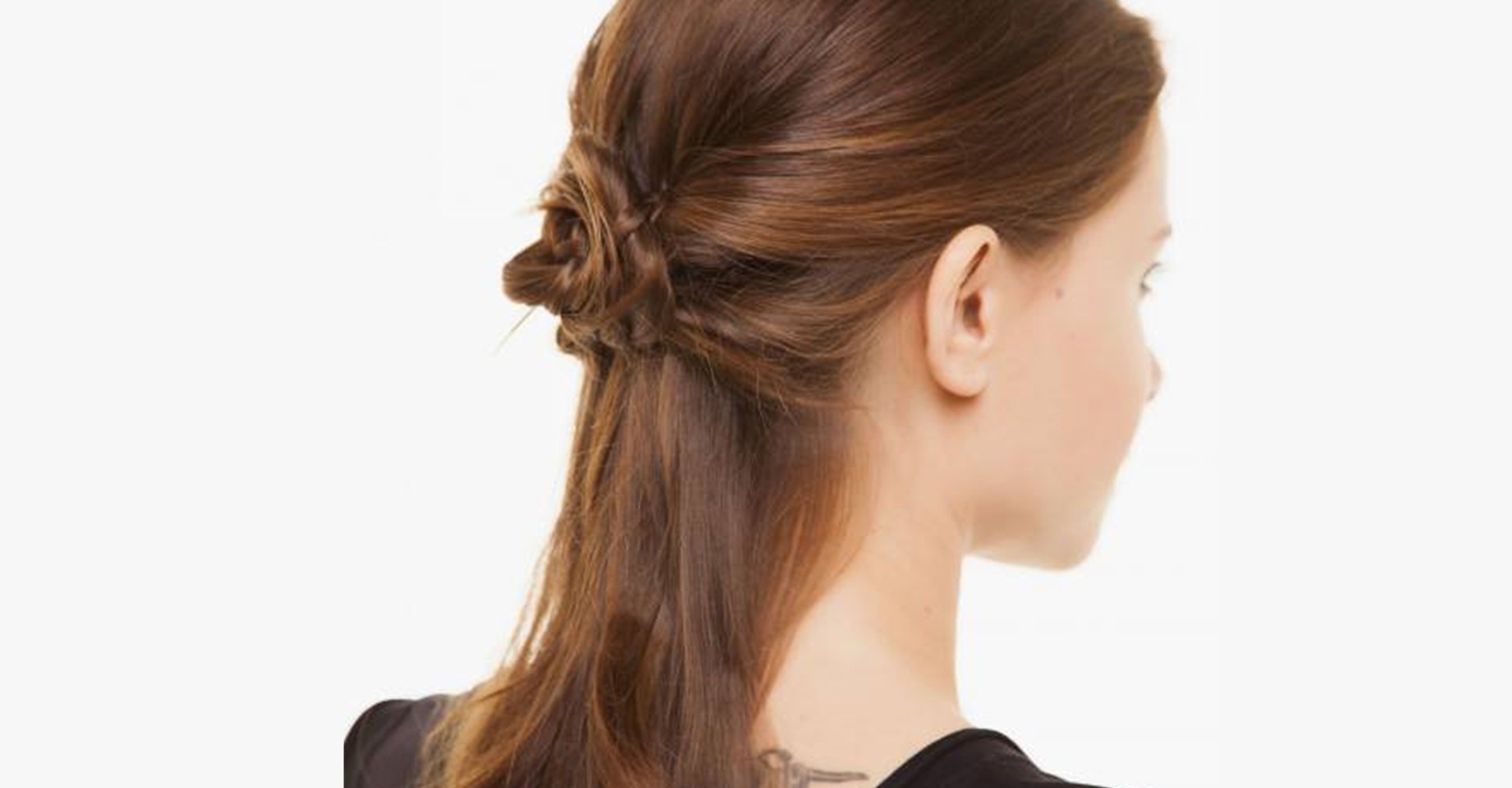 penteado semi preso cabelo liso