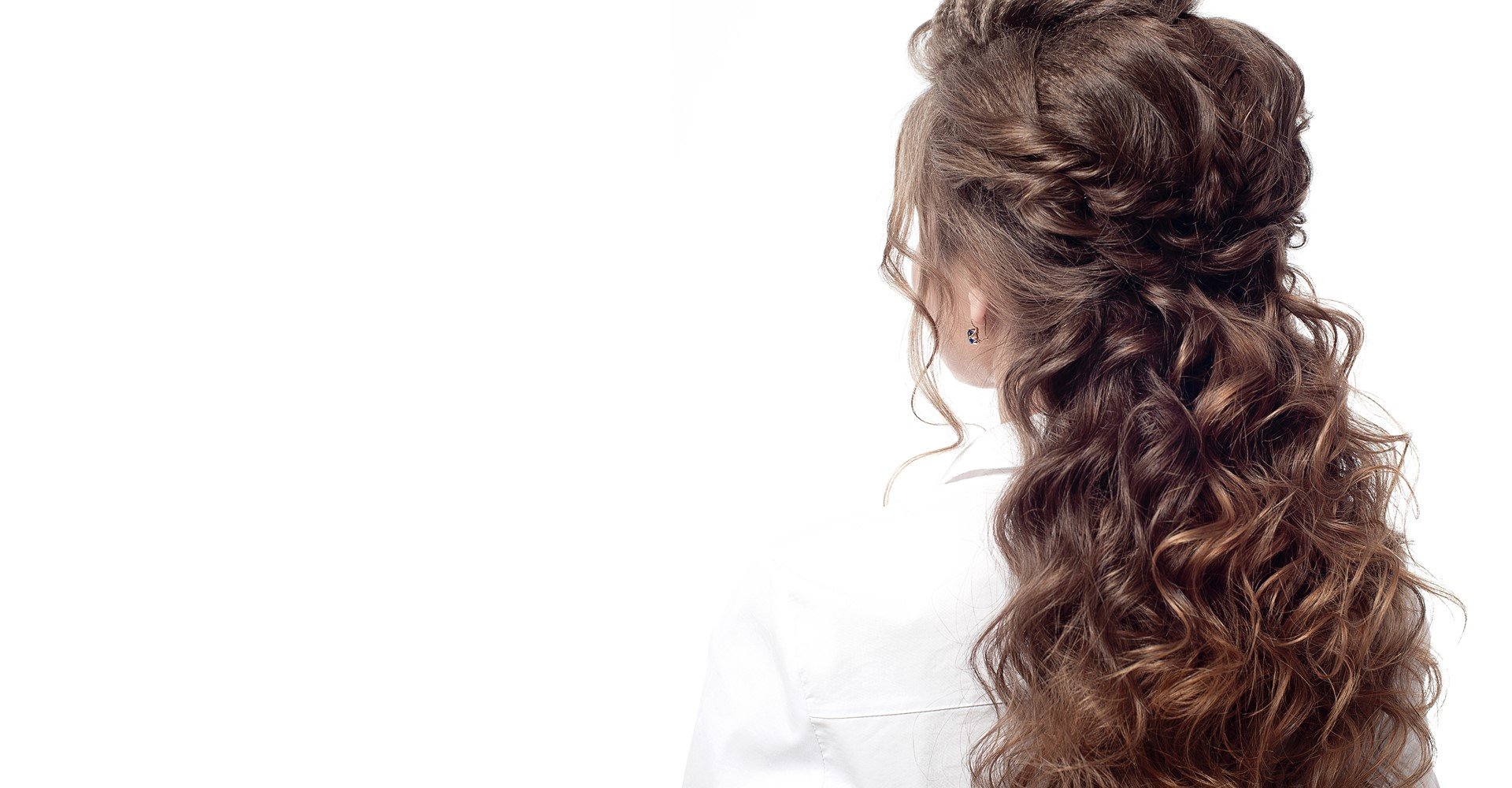 penteado semi preso para casamento cabelo cacheado