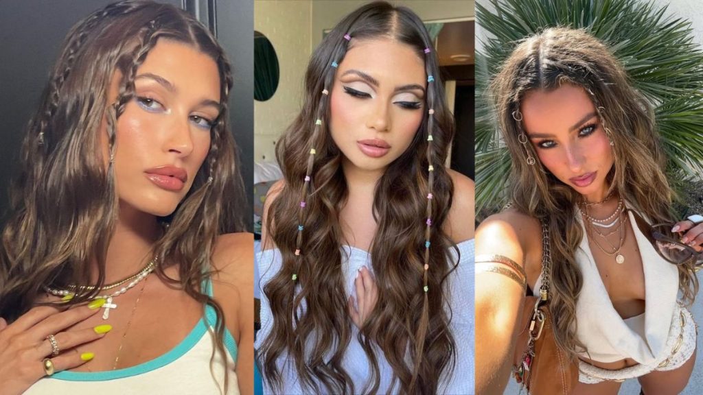penteados cabelo solto com ondas