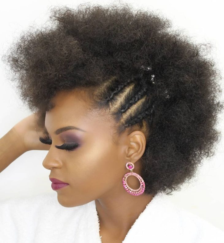 penteados afro para cabelos curtos