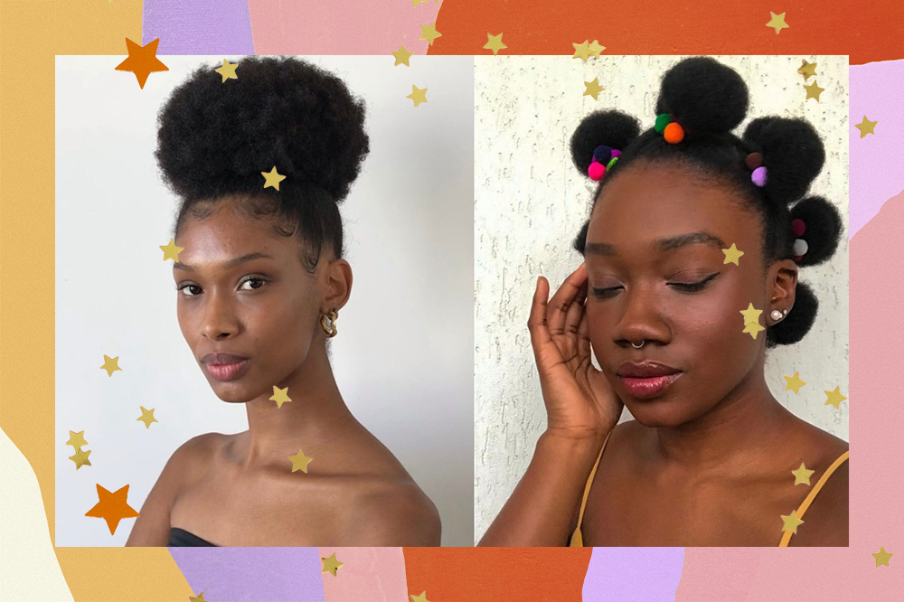 penteados afro com tranças