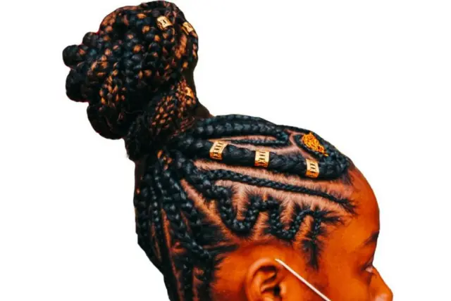 penteados com goddess braids